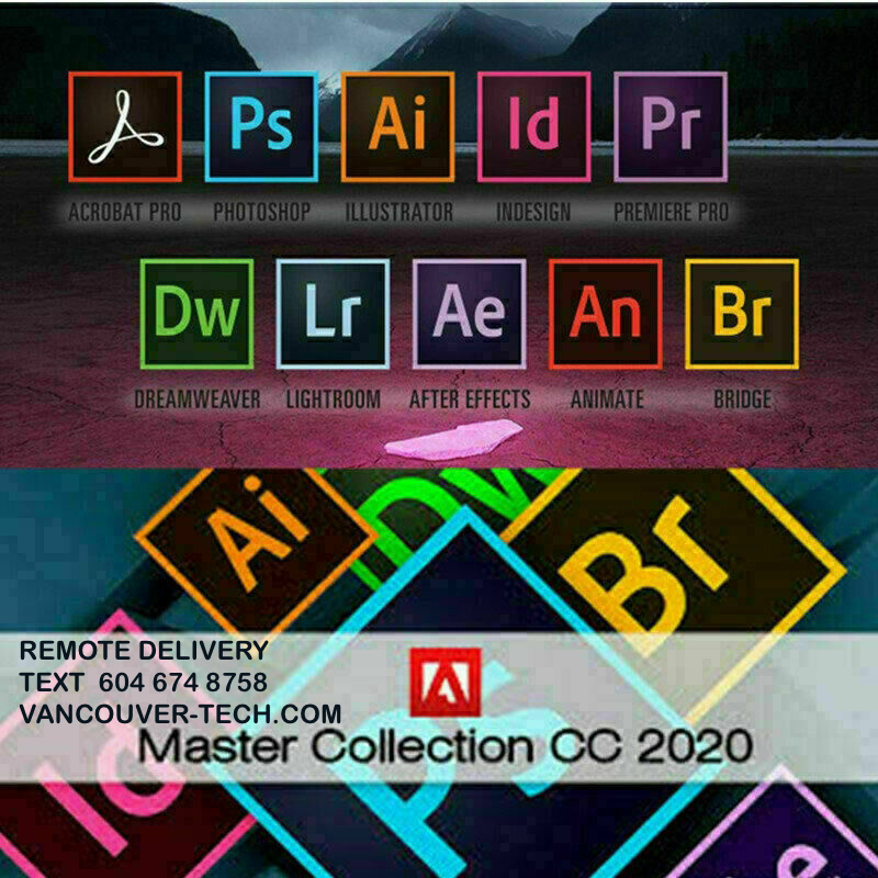 Adobe Master Collection CC 2020 ? Lifetime license Pre-Activated      One time payment only you won't need to pay any monthly subscriptions or fees
