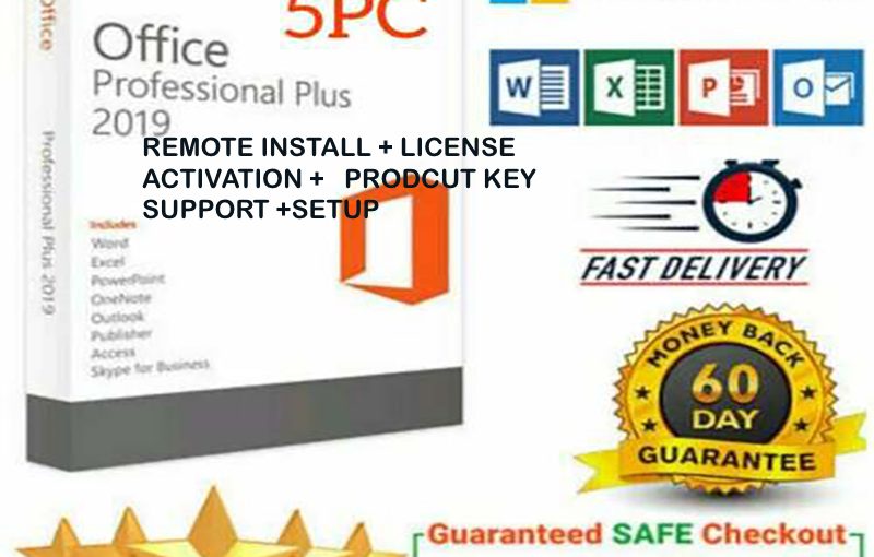 Microsoft Office 365 2019 Pro Professional Plus Download and Key 32/64 Bit 5 PC ACTIVATION PRODUCT KEYOffice 2019 Pro Plus Instant Download License key Office 2019 Professional Plus✔ Ms Office 2019 Pro Plus ? License key Lifetime ? 32/64 bits ? Windows Office 2019 Pro Plus 32/64 Bit Dowload License Office 2019 Features: Microsoft Office 365 2019 Pro Professional Plus Download and Key 32/64 Bit 5 PC ACTIVATION PRODUCT KEYOffice 2019 Pro Plus Instant Download License key Office 2019 Professional Plus✔ Ms Office 2019 Pro Plus ? License key Lifetime ? 32/64 bits ? Windows Office 2019 Pro Plus 32/64 Bit Dowload License Office 2019 Features: Office 2019 comes in with several new features. Let us have a closer look at what new features Office 2019 download will bring in to all the Office services. – Office Word now gets a black theme along with new learning tools such as captions and audio descriptions. It also features text to speech feature and improved inking functionality. Also, have a look at the best free alternatives to Word. – Excel- The office 2019 brings in PowerPivot enhancements, new Excel functions, 2D maps, Funnel charts, and PowerQuery enhancements. – PowerPoint: Along with basic features, the powerpoint now gets advanced zoom capability and Morph Transition feature. It also boasts an improvised roaming pencil case. – Outlook: The contact cards are now updated and have a focused Inbox. – OneNote: This is one of the biggest updates. Combining the features with Windows 10 usability, Office 2019 now gets enhanced features such as ink-to-text, improved syncing and even enhances user experience. Office 2019 System Requirements Surprisingly, Office 2019 will not support Windows 7/8.1 and is readily available for Windows 10 and MacOS. Here are few other system requirements to upgrade to Office 2019. – Intel Processor – 4GB RAM – 10GB of Free Hard Disk Space – 1280 X 800 Screen resolution – Operating System: Windows 10 or Windows Server 2019 Key is for use on 1 PC No CD/DVD Shipping Apple Mac OS 6, Apple Mac OS 10.14 10.15 . Microsoft Windows 10, Microsoft Windows 10 64-bit