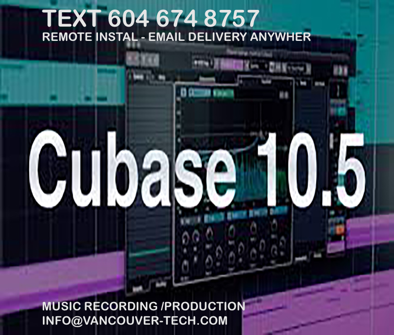 New Steinberg Cubase ARTIST 10.5 and Production Software APPLE Mac OS - Computer Downtown Vancouver Tech Support
