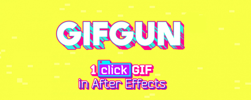Canada Aescripts plugin GifGun v1.7.0 for After Effect