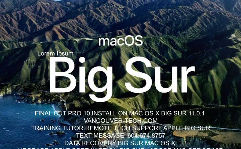 MAC OS X Best Video Editing Software  Apple Final Cut Pro X 2021 Big Sure MAC OS 11.0.1 Apple Software Download