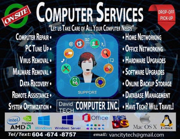 Computer Repair Vancouver & Area | Mac Repair | Laptop Repair | Virus Removal | Email Support BC
