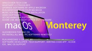 Upgrade Recovery MAC OS 12 Monterey vancouver bc canada tontoro apple update m1 problem solved